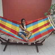 Rede Grande xadrez mega com cabos redondos de 140cm